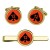 12th Armoured Brigade Combat Team, British Army Cufflinks and Tie Clip Set