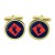 145 South Brigade, British Army Cufflinks in Chrome Box