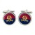 16th Queen's Lancers, British Army Cufflinks in Chrome Box