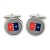 1 Military Police Brigade, British Army Cufflinks in Chrome Box