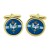 1 Regiment Army Air Corps, British Army ER Cufflinks in Chrome Box