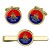 32nd Regiment, Royal Artillery, British Army ER Cufflinks and Tie Clip Set