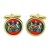 GSC General Service Corps, British Army ER Cufflinks in Chrome Box