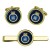 HMS Pembroke, Royal Navy Cufflink and Tie Clip Set