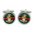 Royal Yorkshire Regiment, British Army Cufflinks in Chrome Box