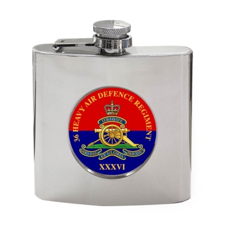 36 Regiment, Royal Artillery, British Army ER Hip Flask