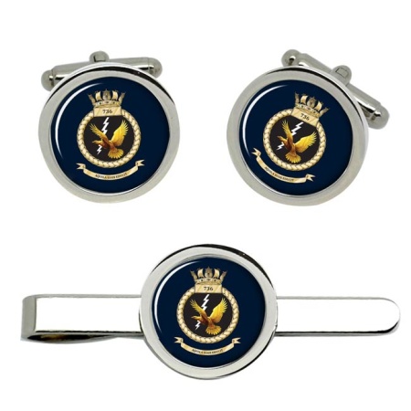 736 Naval Air Squadron, Royal Navy Cufflink and Tie Clip Set