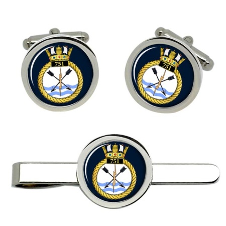 751 Naval Air Squadron, Royal Navy Cufflink and Tie Clip Set