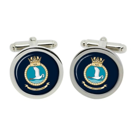 824 Naval Air Squadron, Royal Navy Cufflinks in Box