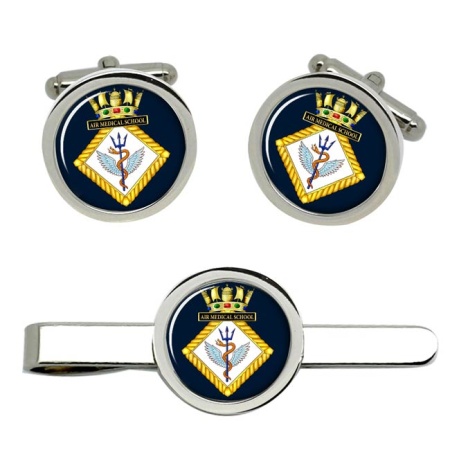 Air Medical School, Royal Navy Cufflink and Tie Clip Set