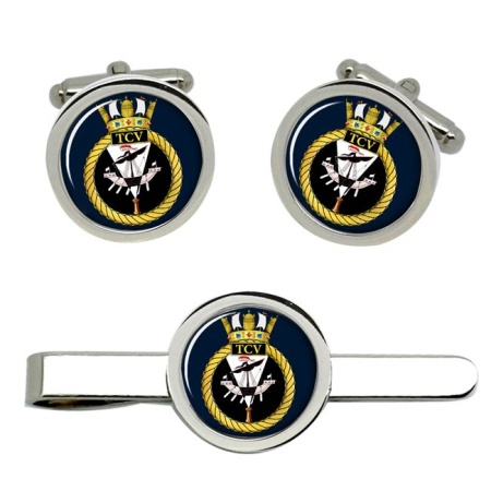 HM Tank Cleaning Vessels, Royal Navy Cufflink and Tie Clip Set