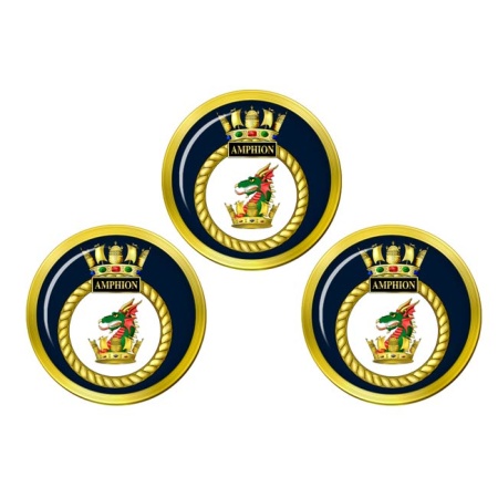 HMS Amphion, Royal Navy Golf Ball Markers