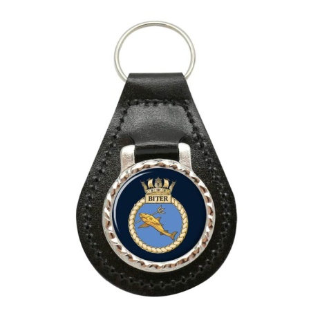 HMS Biter, Royal Navy Leather Key Fob