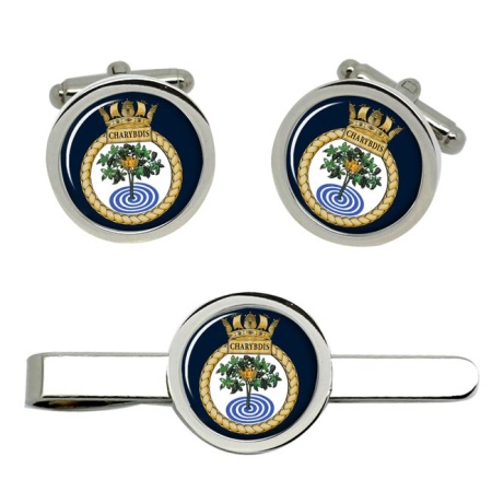 HMS Charybdis, Royal Navy Cufflink and Tie Clip Set