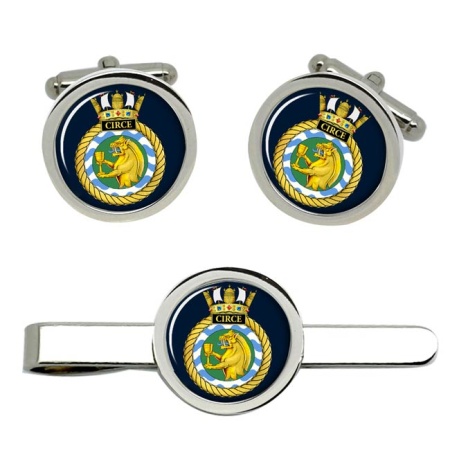 HMS Circe, Royal Navy Cufflink and Tie Clip Set