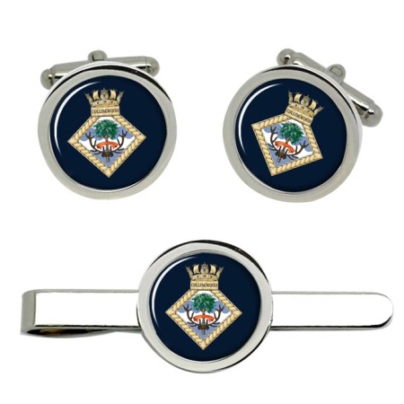 HMS Collingwood (Establishment), Royal Navy Cufflink and Tie Clip Set