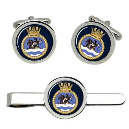 HMS Cossack, Royal Navy Cufflink and Tie Clip Set