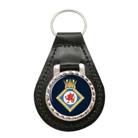 HMS Drake, Royal Navy Leather Key Fob