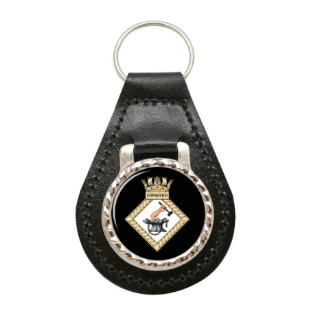 HMS Forward, Royal Navy Leather Key Fob