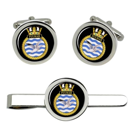 HMS Fulmar, Royal Navy Cufflink and Tie Clip Set