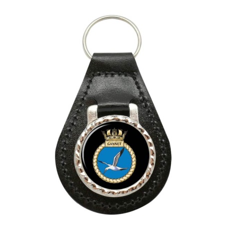 HMS Gannet, Royal Navy Leather Key Fob