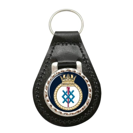 HMS Middleton, Royal Navy Leather Key Fob