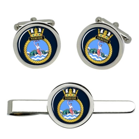 HMS Nereide, Royal Navy Cufflink and Tie Clip Set