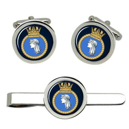 HMS Penelope, Royal Navy Cufflink and Tie Clip Set