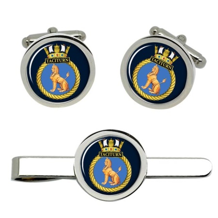 HMS Taciturn, Royal Navy Cufflink and Tie Clip Set