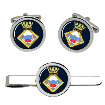 HMS Talisman, Royal Navy Cufflink and Tie Clip Set