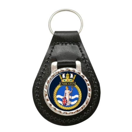 HMS Unbeaten, Royal Navy Leather Key Fob