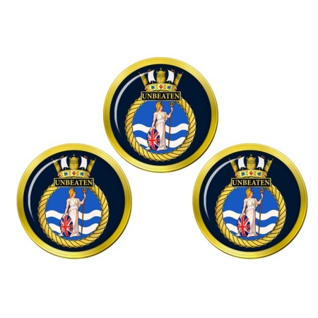 HMS Unbeaten, Royal Navy Golf Ball Markers