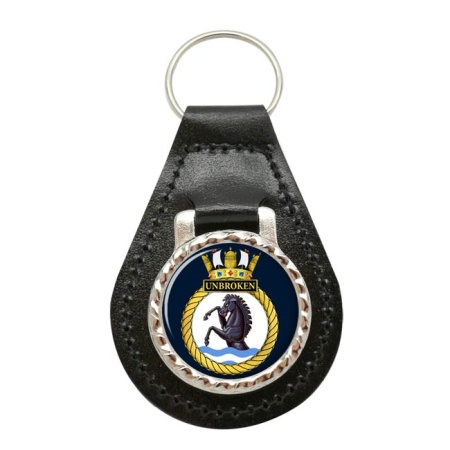 HMS Unbroken, Royal Navy Leather Key Fob