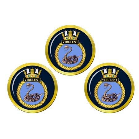 HMS Virulent, Royal Navy Golf Ball Markers