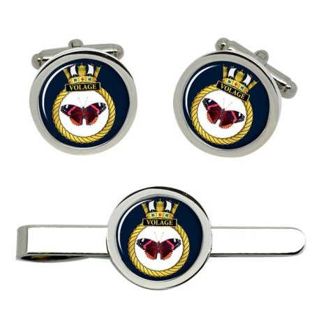 HMS Volage, Royal Navy Cufflink and Tie Clip Set