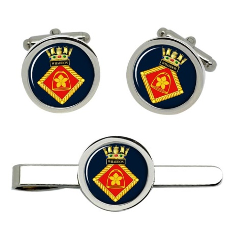 HMS Whaddon, Royal Navy Cufflink and Tie Clip Set