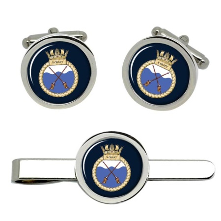 HMS X Craft, Royal Navy Cufflink and Tie Clip Set