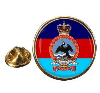 Joint Services Command and Staff College Round Pin Badge