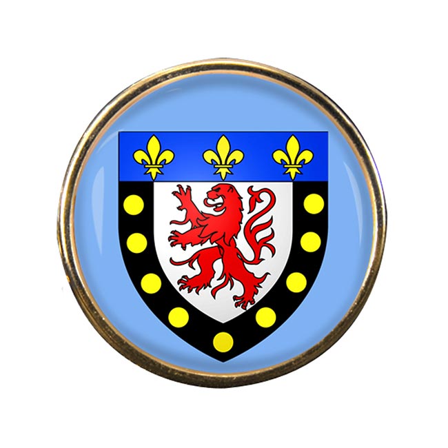UK Gift Shop Poitiers (France) Round Pin Badge