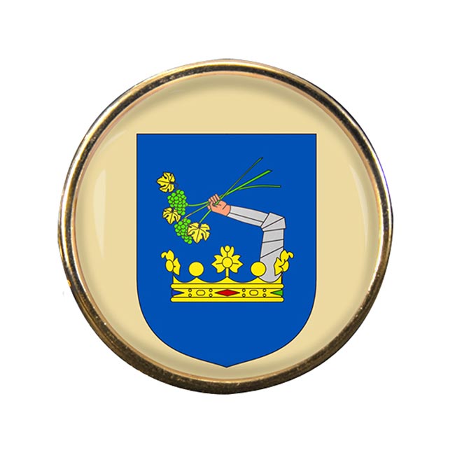 UK Gift Shop Somogy County Round Pin Badge