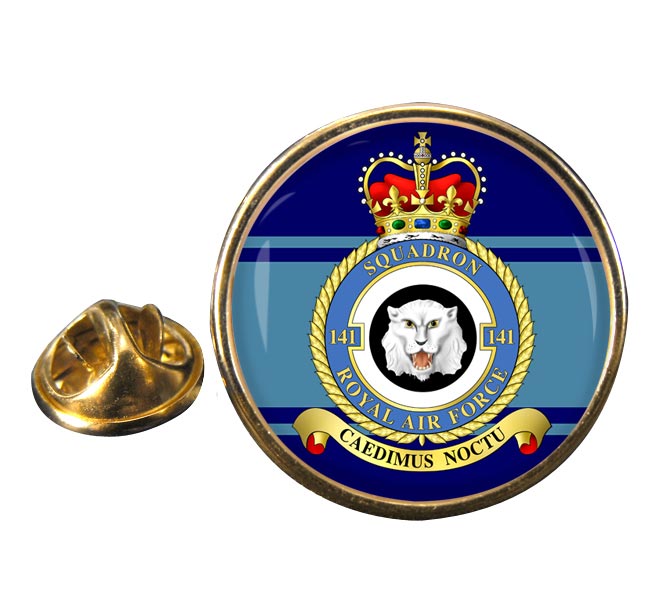 Uk T Shop No 141 Squadron Royal Air Force Round Pin Badge