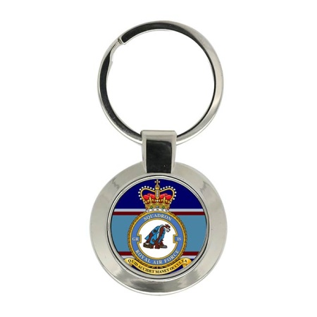 RAF GRIS Squadron (Royal Air Force) Chrome Key Ring