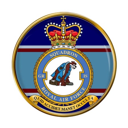 RAF GRIS Squadron (Royal Air Force) Round Pin Badge