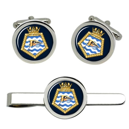 RFA Blue Ranger, Royal Navy Cufflink and Tie Clip Set