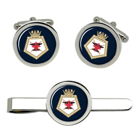 RFA Diligence, Royal Navy Cufflink and Tie Clip Set