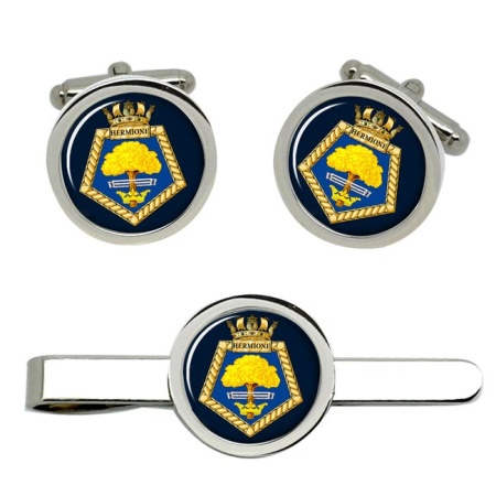 RFA Hermione, Royal Navy Cufflink and Tie Clip Set