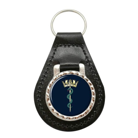 Royal Navy Medical Service Leather Key Fob