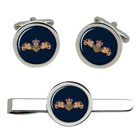 Royal Navy Surface Fleet Cufflink and Tie Clip Set