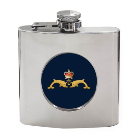 Royal Navy Submarine Service ER Hip Flask